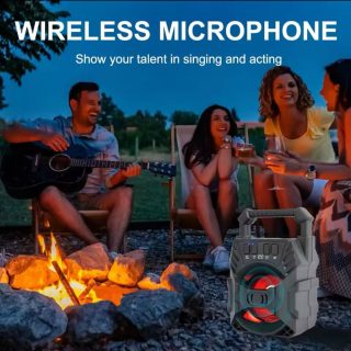 KTS -1057 Bluetooth Wireless Portable Speaker With High Quality Sound / Supports FM Radio And External SD Card