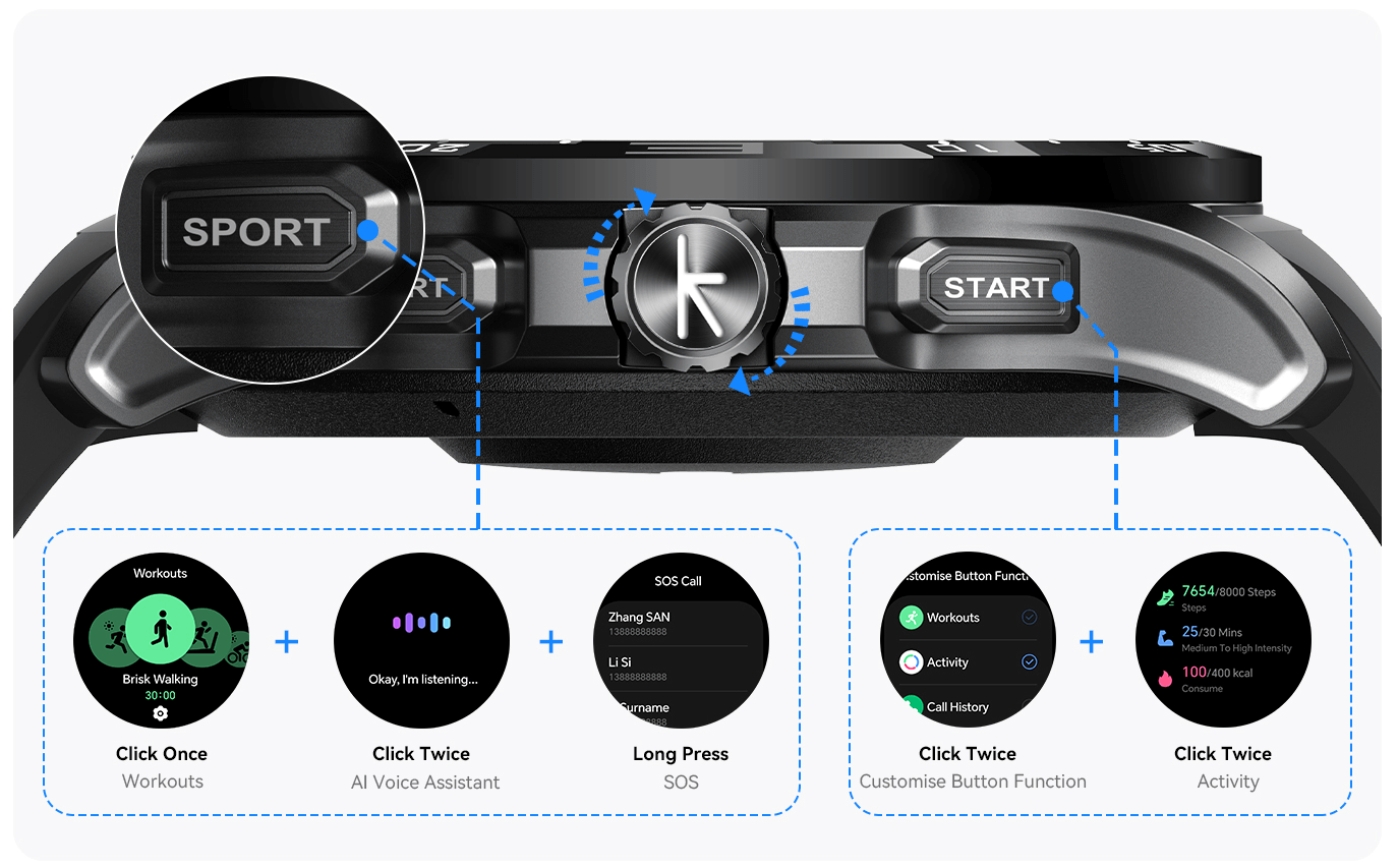 Kieslect Smart Calling Watch Actor 2 Year Warranty 2 Kieslect Smart Calling Watch Actor 2 Year Warranty - Image 2