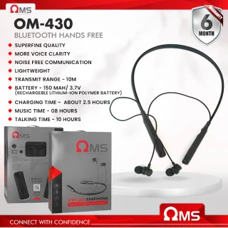Bluetooth earphone Wireless Neckband 6 months warranty