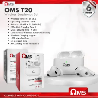 t20 earbuds 6 Months warranty
