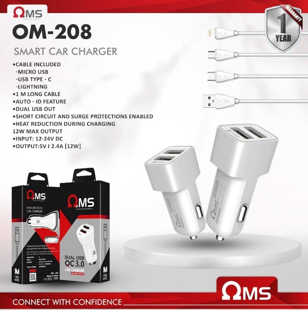 smart car charger 1 year warranty